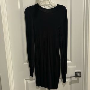 Long sleeve black dress from lulus